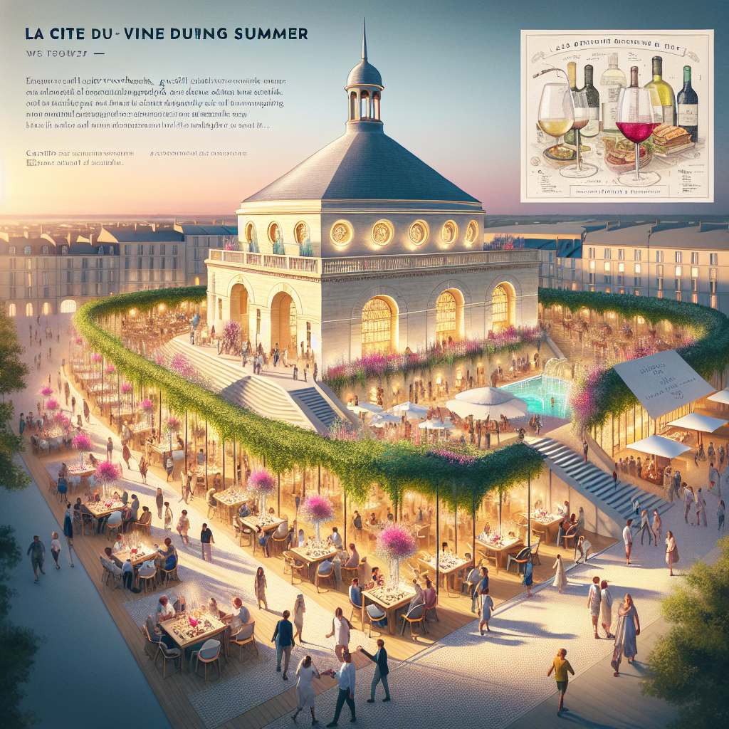 Viniou : La Cité du Vin s’illumine cet été.