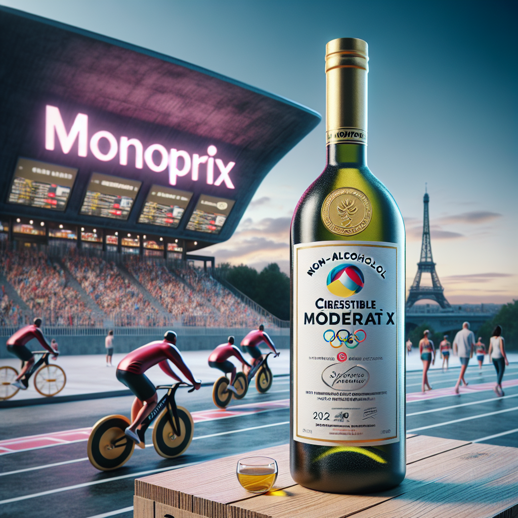 Viniou : Vin sans alcool pour JO à Monoprix St-Étienne.