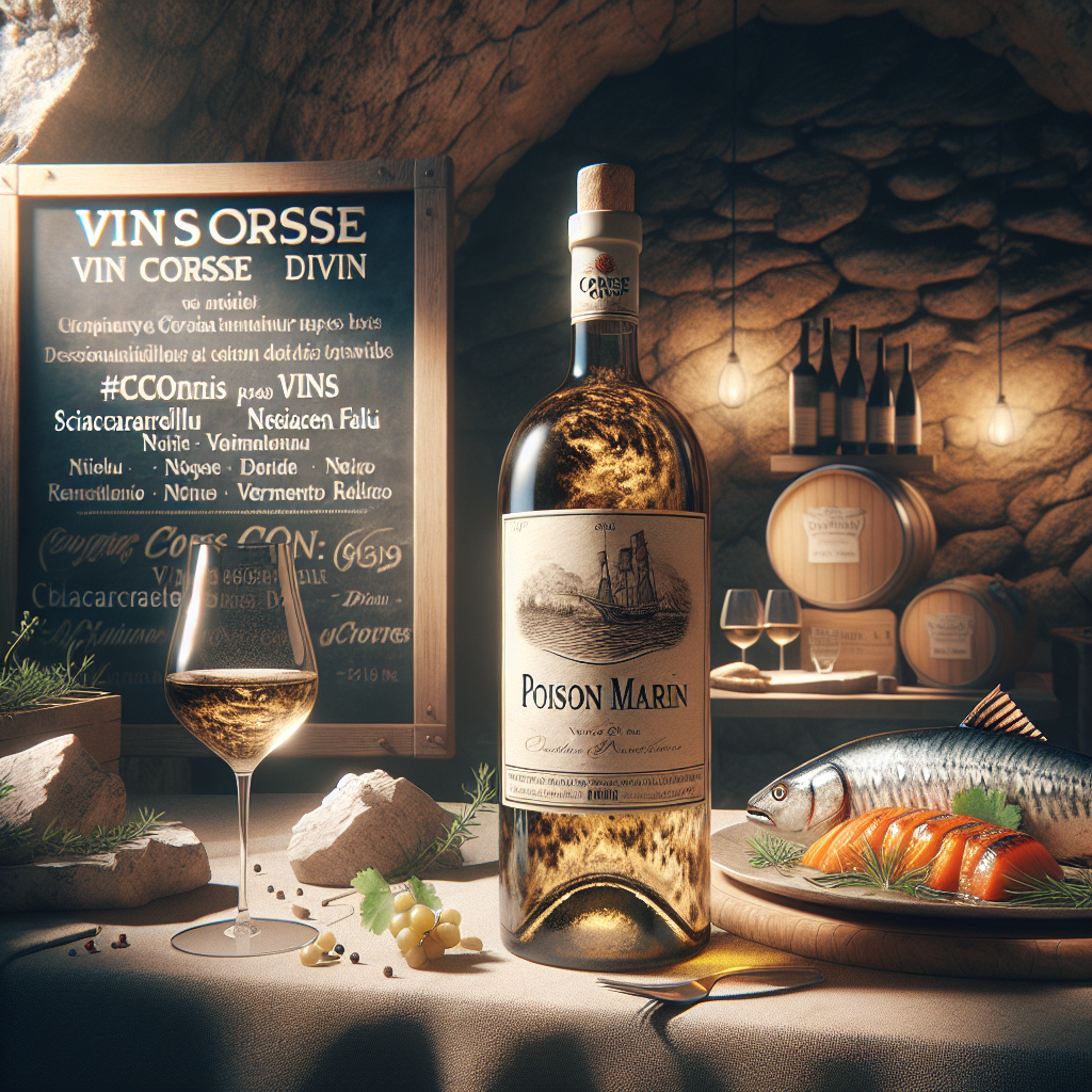 Viniou : Poison marin, vin Corse divin.
