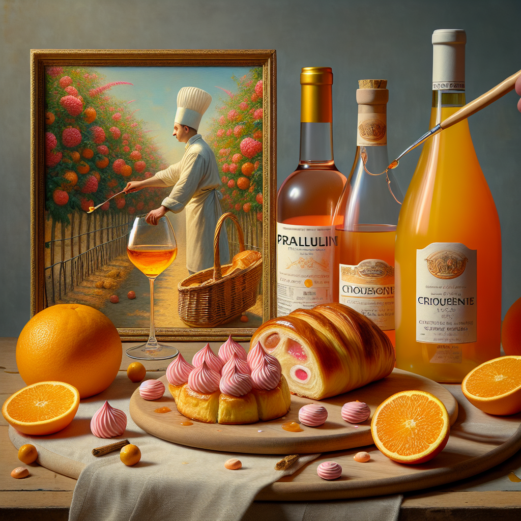 Viniou : Praluline et vin: mariage divin.