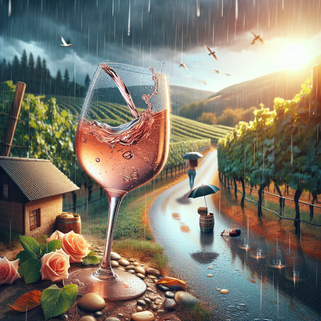 Viniou : Rosé résiste à la pluie.