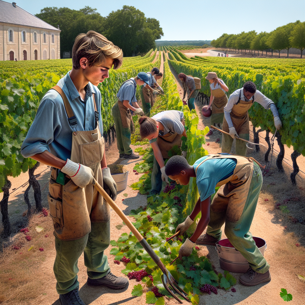 Viniou : Jeunes des cités dans les vignes.