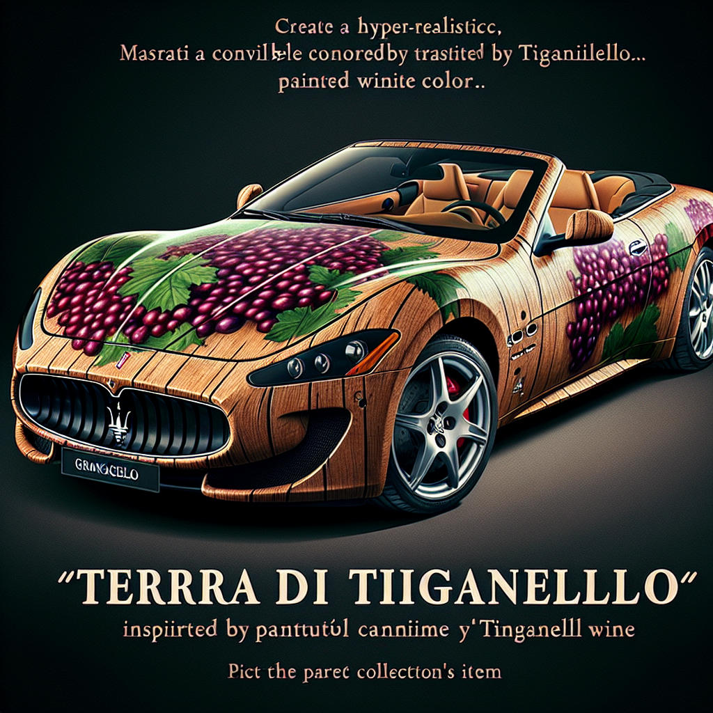 Viniou : Maserati GranCabrio Folgore Tignanello : le vin en mouvement.