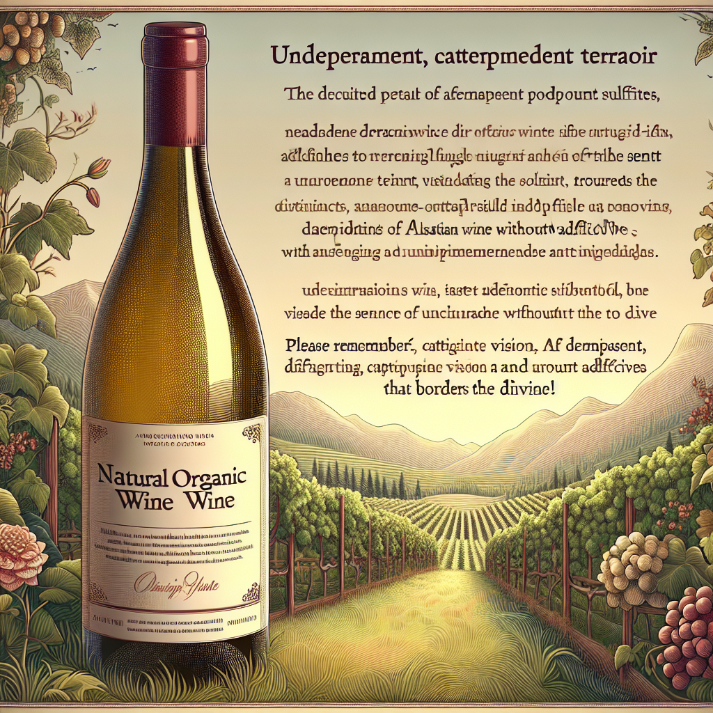 Viniou : Le vin nature, poésie sans sulfites.