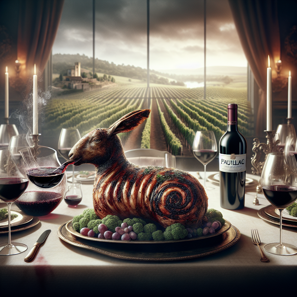 Viniou : L'agneau de Pâques mérite un compagnon d'exception : un vin rouge de Pauillac.