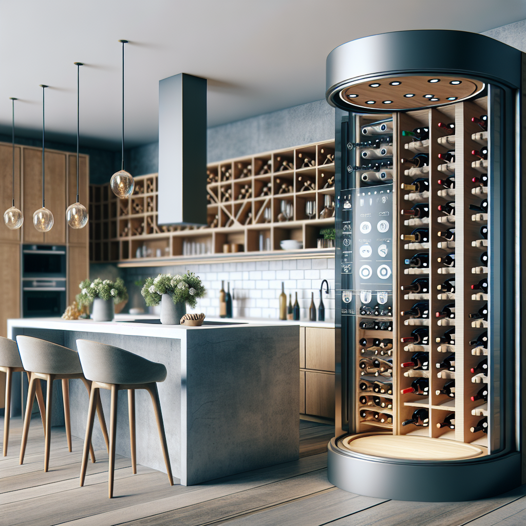 Comment intégrer une cave à vin dans une cuisine moderne - Image